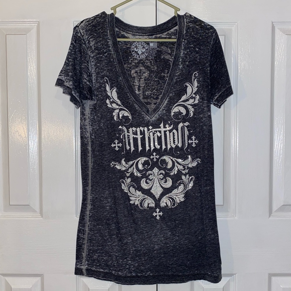 Affliction Women’s V-Neck Top